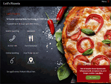 Tablet Screenshot of leifspizzeria.dk